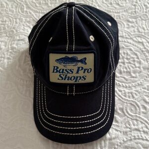 Bass Pro Shops Baseball Cap, Navy & White